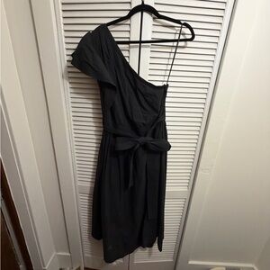 Madewell Black One-Shoulder Dress